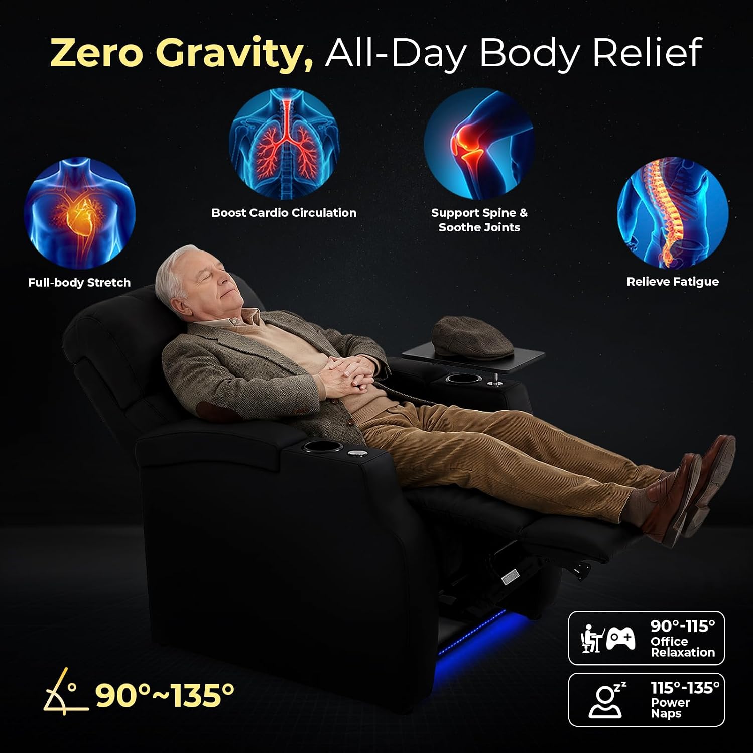 Home Cinema Chairs - Fotel do kina domowego z obiciem