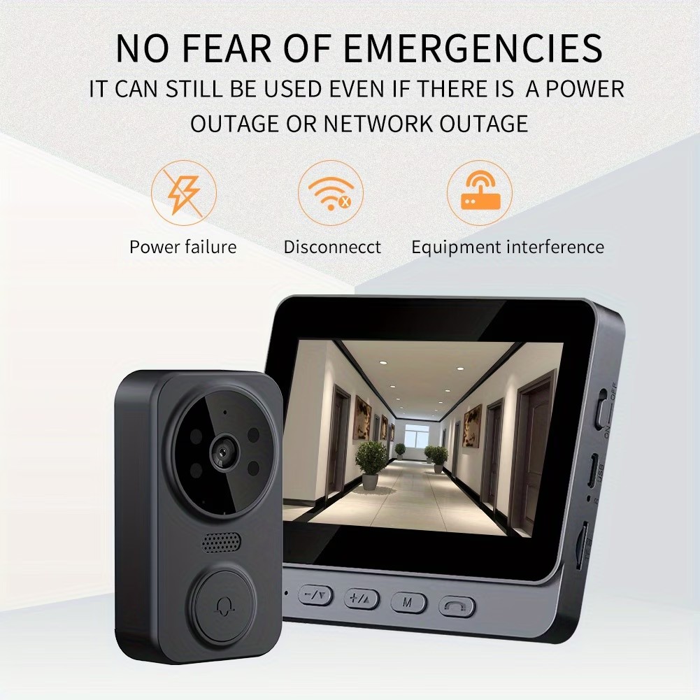 Home Cinema Wireless - 4,3-calowy ekran IPS, bezprzewodowy wideodomofon 2,4