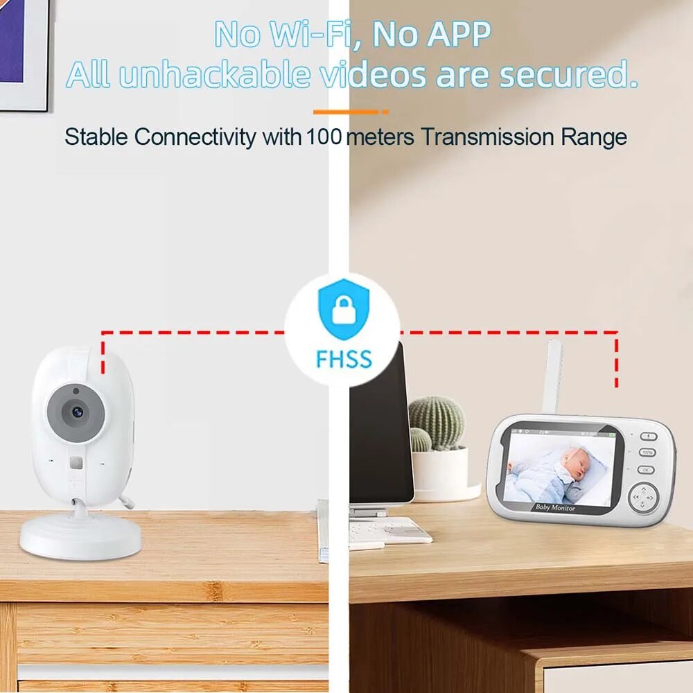 3,5'' niania wideo 2.4G matka  – Home Cinema Wireless recenzja i cena